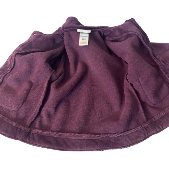 Nicole Miller New York Baby Girls Purple Velvet Jacket W/ Embroidery & Button Cl - Picture 4 of 4